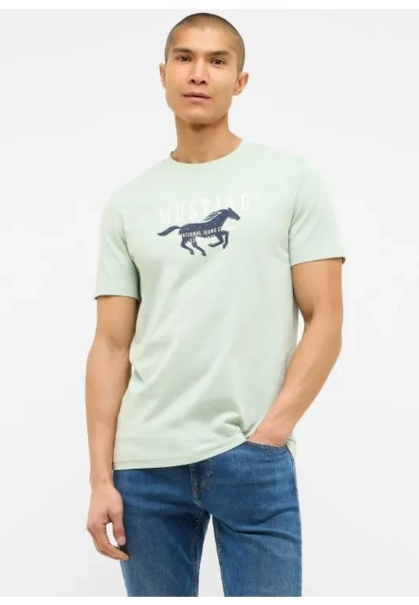 Męski T-Shirt Mustang Style Austin Frosty Green 1016484 6180