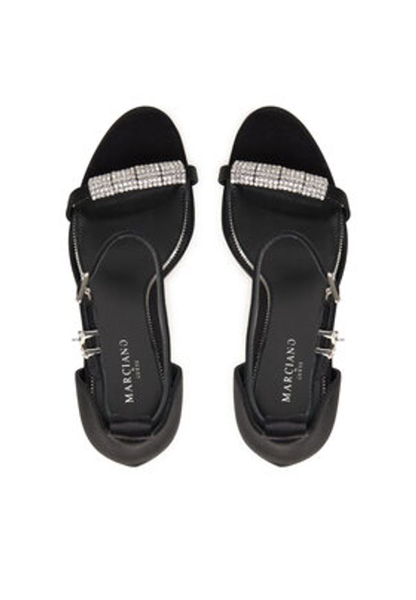 Marciano Guess Sandały 6RGZ29 7424A Czarny. Kolor: czarny. Materiał: skóra