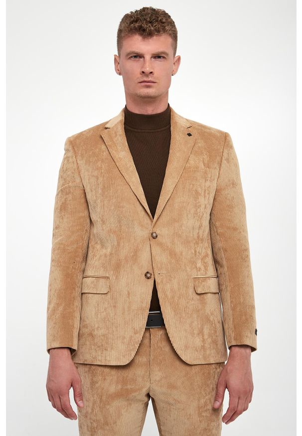 Karl Lagerfeld - Marynarka męska sztruksowa KARL LAGERFELD. Materiał: sztruks