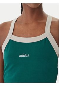 Adidas - adidas Top Seasonal Essentials Colorpop JZ0195 Zielony Slim Fit. Kolor: zielony. Materiał: bawełna #5