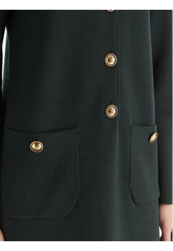 Luisa Spagnoli Sukienka dzianinowa Magilla 100109 Zielony Regular Fit. Kolor: zielony. Materiał: wełna