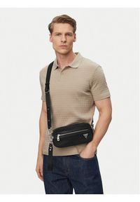 Guess Saszetka HMBENY P6250 Czarny. Kolor: czarny. Materiał: materiał #1