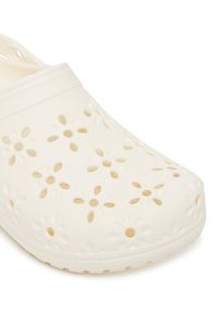 Crocs Klapki Classic Floral Cut-Out Clog 210927 Écru #4