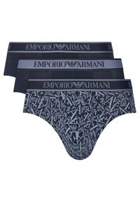 Emporio Armani Underwear Komplet 3 par slipów EM000369 AF10779 MB089 Granatowy. Kolor: niebieski. Materiał: bawełna