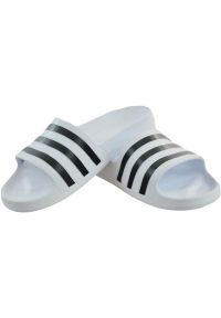 Adidas - Klapki adidas Adilette Aqua F35539 białe. Kolor: biały. Materiał: syntetyk, materiał