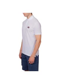 Koszulka polo męska Napapijri Ebea 2. Typ kołnierza: polo. Kolor: biały #1