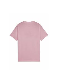 Puma - Młodzieżowa koszulka Essentials Script PUMA Poised Pink. Kolor: różowy. Wzór: haft. Sport: joga i pilates