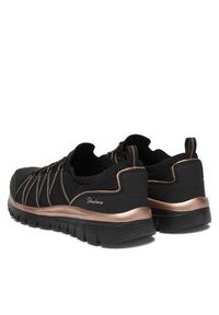 skechers - Skechers Sneakersy Graceful 100888/BKRG Czarny. Kolor: czarny. Materiał: materiał #6