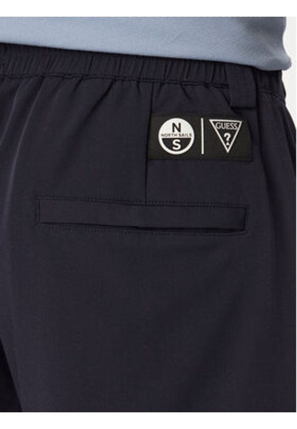 Guess Szorty materiałowe M6GD36 W2169 Granatowy Regular Fit. Kolor: niebieski. Materiał: syntetyk