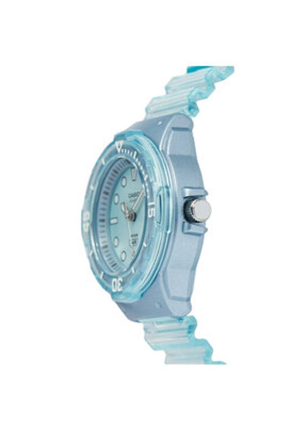 Casio Zegarek Lady Translucent LRW-200HS-2EVEF Błękitny. Kolor: niebieski. Materiał: syntetyk
