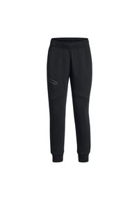 Damski strój do biegania Under Armour Unstoppable Fleece. Kolor: czarny. Materiał: poliester, dresówka, materiał, syntetyk, bawełna, elastan. Sport: bieganie, fitness