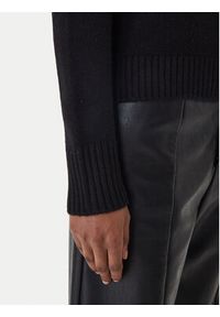 ICONA Sweter RI5KT005 Czarny Regular Fit. Kolor: czarny. Materiał: wełna #5