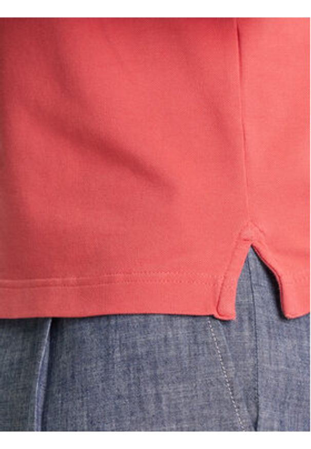 United Colors of Benetton - United Colors Of Benetton Polo 3F9HU302E Bordowy Regular Fit. Typ kołnierza: polo. Kolor: czerwony. Materiał: bawełna
