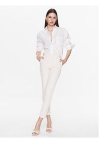 Liu Jo Spodnie materiałowe WA3236 T9257 Écru Slim Fit. Materiał: bawełna, materiał #3