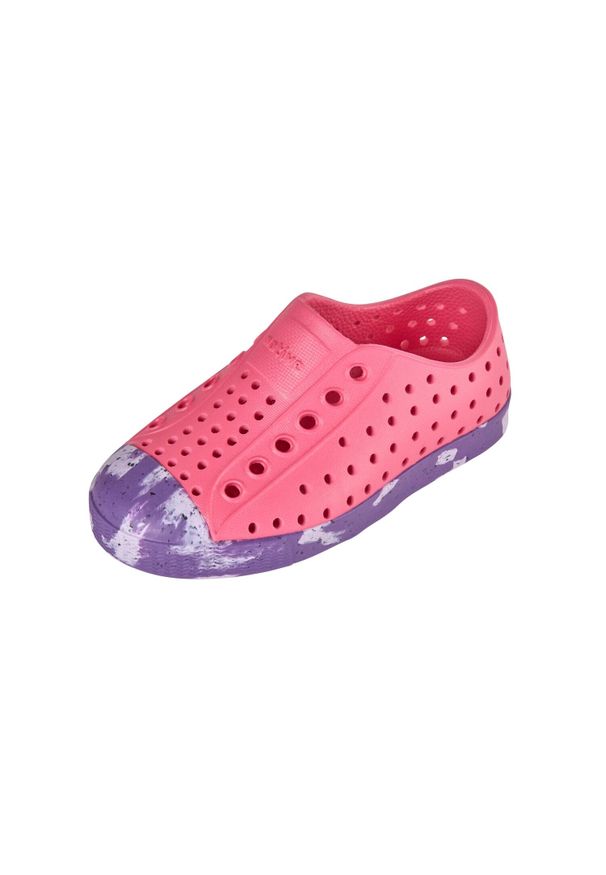 Native Shoes - Buty miejskie dziecięce NATIVE JEFFERSON MARBLED CHILD. Kolor: różowy. Sport: turystyka piesza