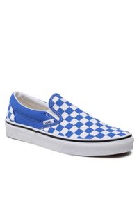 Tenisówki Vans Classic Slip-On VN0A7Q5D6RE1 Color Theory Checkerboard. Zapięcie: bez zapięcia. Kolor: niebieski. Materiał: materiał #1