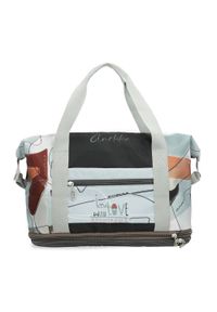 Torba podróżna damska Anekke, wykonana z materiału tekstylnego z dekoracyjnym nadrukiem rozkładana, kolorowa, 42588-002. Materiał: materiał. Wzór: kolorowy, nadruk. Styl: casual, klasyczny, elegancki #3