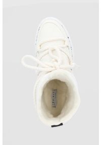 Inuikii Śniegowce kolor biały. Nosek buta: okrągły. Zapięcie: sznurówki. Kolor: biały. Materiał: materiał, guma #4