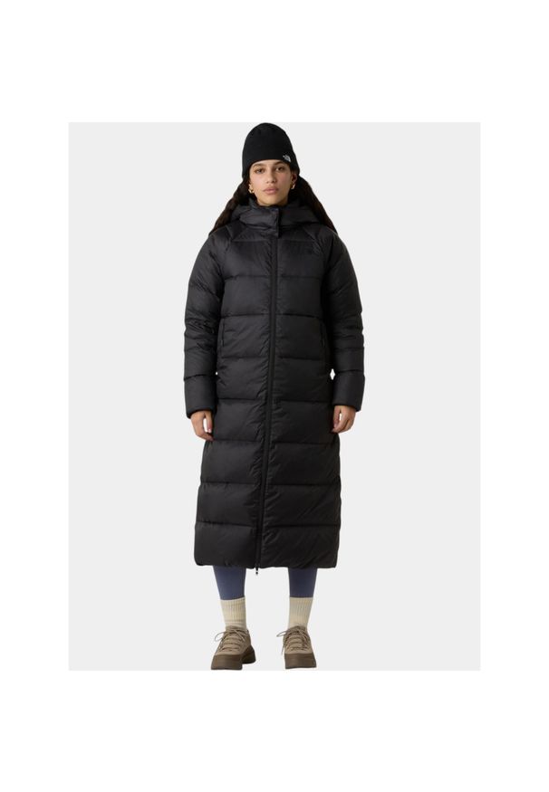 Płaszcz Zimowy Damski The North Face W Hydrenalite City Long. Kolor: czarny. Materiał: puch. Sezon: zima. Sport: turystyka piesza