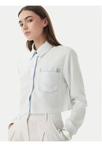 Patrizia Pepe Koszula 2C1665/D9A0-CB20 Niebieski jasny Regular Fit. Kolor: niebieski. Materiał: lyocell #3