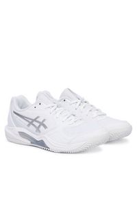 Asics Buty do tenisa Gel-Dedicate 9 Clay 1042A314 Biały. Kolor: biały. Materiał: skóra. Sport: tenis #2
