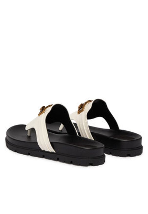Guess Japonki FLJFRR LEA03 Biały. Kolor: biały. Materiał: skóra