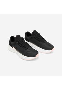 Decathlon - Buty sportowe damskie Essential Icon. Kolor: czarny, różowy, wielokolorowy. Materiał: syntetyk, kauczuk. Szerokość cholewki: normalna. Sport: bieganie, fitness
