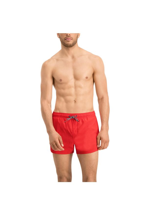 Puma - K?pielówki M?skie Krótkie Czerwone. Kolor: czerwony. Materiał: poliester. Długość: krótkie