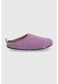 Camper - Kapcie Wabi. Nosek buta: okrągły. Kolor: fioletowy. Materiał: materiał, guma. Wzór: gładki #1