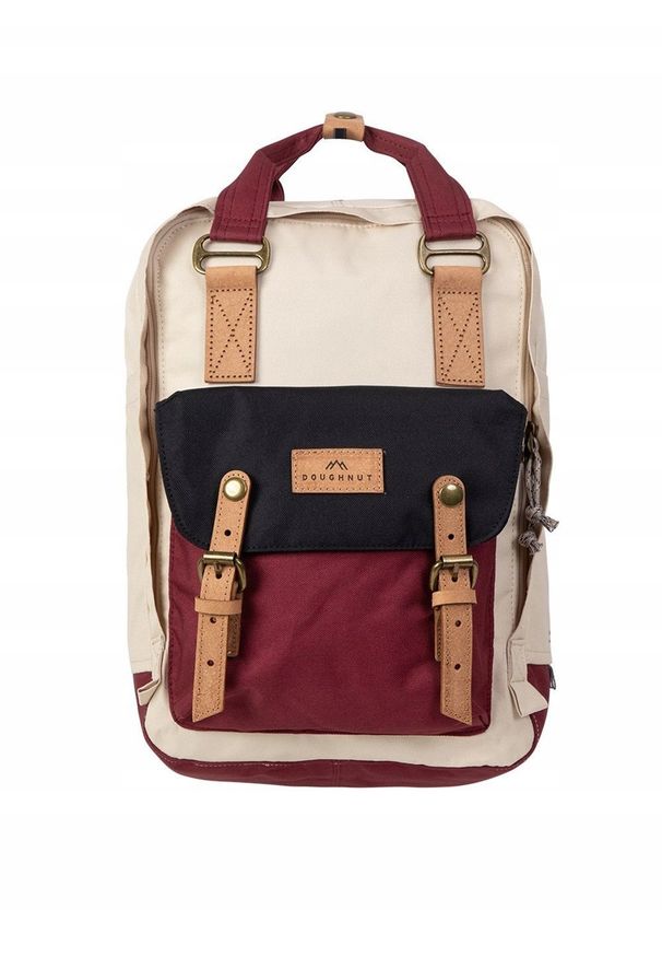 NoName - Plecak na laptopa Doughnut Macaroon Reborn III Series - stone x wine