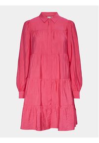 YAS Sukienka koszulowa Pala 26030720 Różowy Loose Fit. Kolor: różowy. Materiał: wiskoza. Typ sukienki: koszulowe #4