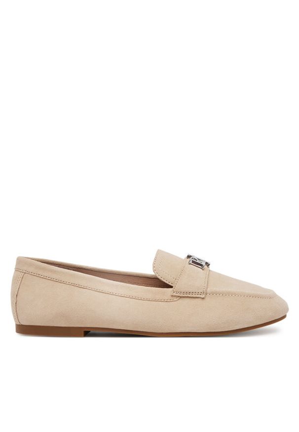 Lauren Ralph Lauren - LAUREN RALPH LAUREN Mokasyny Averi III 802946809010 Beżowy. Kolor: beżowy. Materiał: zamsz, skóra