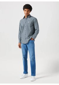 Wrangler - WRANGLER LS 1 PKT SHIRT MĘSKA KOSZULA W KRATĘ KRATA BLACK IRIS 112350495 W5A9016826 #4