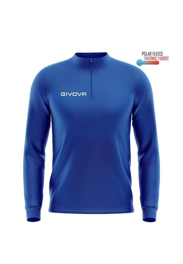 Bluza piłkarska dla dorosłych Givova Maglia Tecnica niebieska. Kolor: niebieski. Materiał: poliester. Sport: piłka nożna