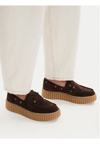 Clarks Półbuty Torhill Boat 26186647 Brązowy. Kolor: brązowy. Materiał: skóra, zamsz #4