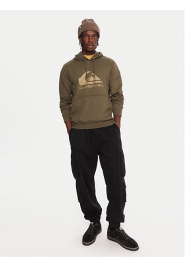 Quiksilver Bluza Comp Logo EQYFT05053 Zielony Regular Fit. Kolor: zielony. Materiał: syntetyk