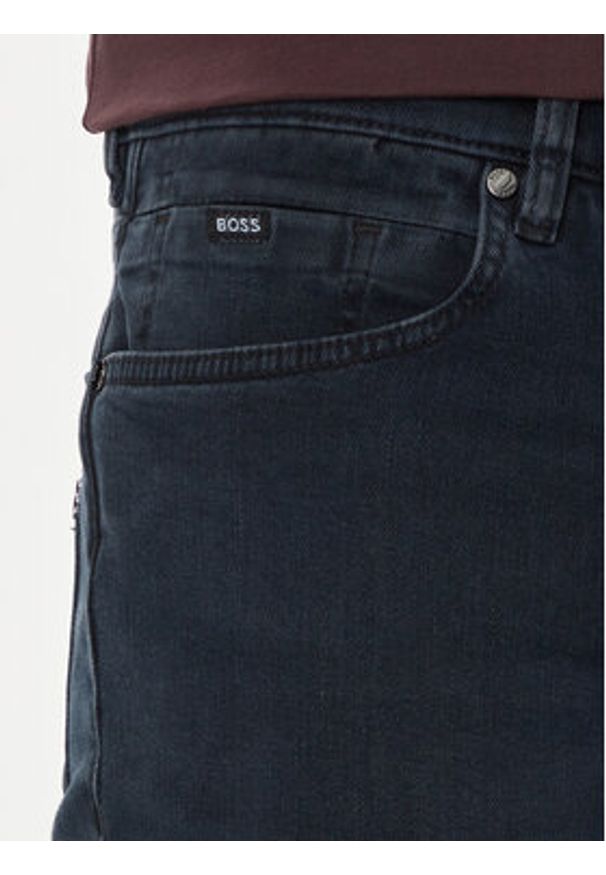 BOSS - Boss Jeansy Maine 50522489 Granatowy Regular Fit. Kolor: niebieski