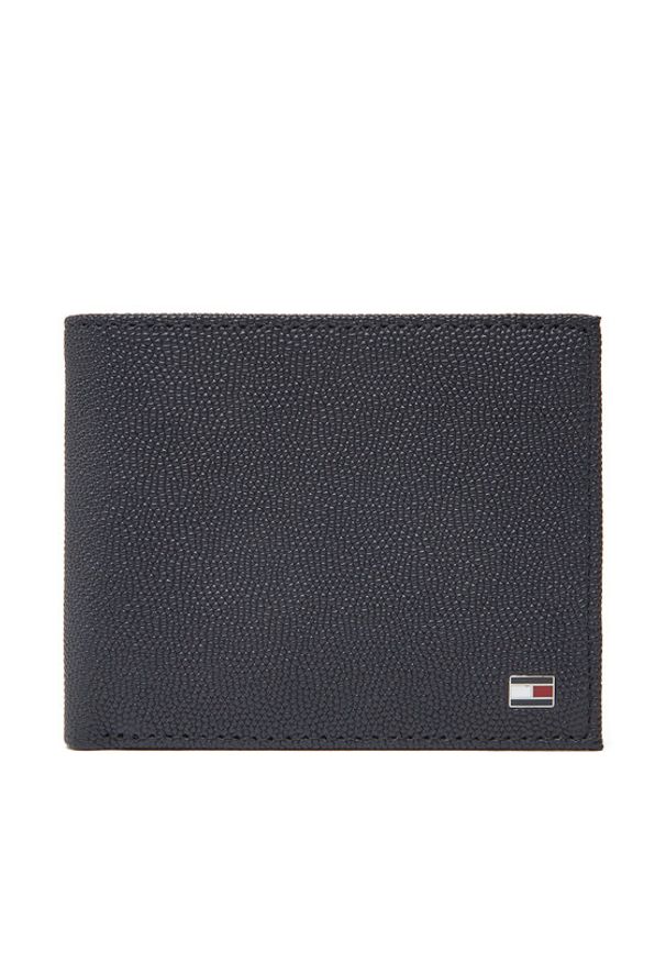 TOMMY HILFIGER - Tommy Hilfiger Duży Portfel Męski Th Flag Mini Cc Wallet AM0AM13518 Granatowy. Kolor: niebieski. Materiał: skóra