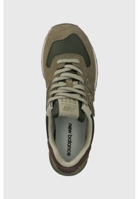 New Balance sneakersy 574 kolor zielony. Nosek buta: okrągły. Kolor: zielony. Materiał: guma. Model: New Balance 574 #4
