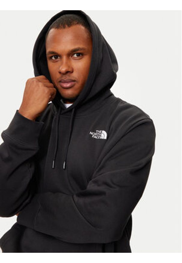 The North Face Bluza Essential NF0A89ES Czarny Regular Fit. Kolor: czarny. Materiał: syntetyk, bawełna