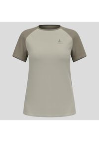 Koszulka do biegania damska Odlo X-Alp Trail T-Shirt Crew Neck S/S. Kolor: beżowy