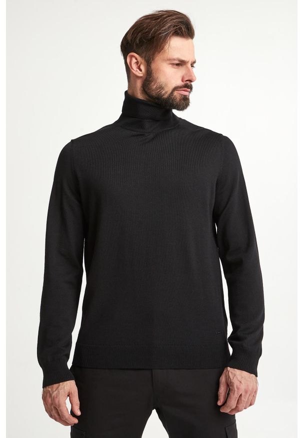 Golf męski wełniany Donte JOOP!. Typ kołnierza: golf. Materiał: wełna