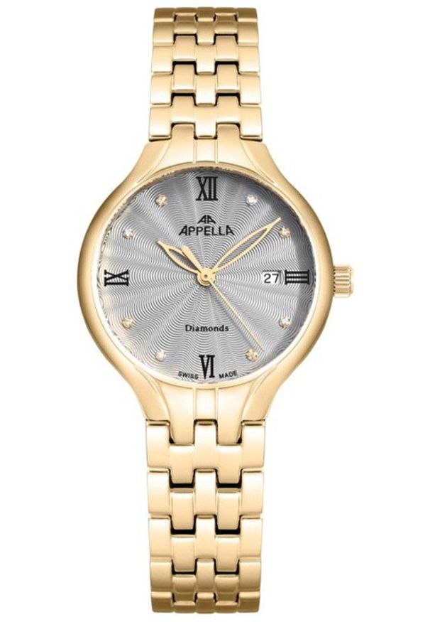 Acappella - Zegarek damski Appella L50000.1187DQ złoty. Kolor: złoty