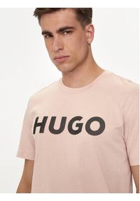 Hugo T-Shirt Dulivio 50513309 Różowy Regular Fit. Kolor: różowy. Materiał: bawełna #2