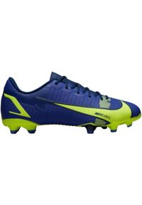 Buty piłkarskie Nike Mercurial Vapor 14 Academy FG/MG Jr CV0811 474 niebieskie niebieskie. Kolor: niebieski. Materiał: skóra, syntetyk. Szerokość cholewki: normalna. Sport: piłka nożna