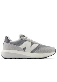 Buty New Balance U370AH - szare. Zapięcie: sznurówki. Kolor: szary. Materiał: skóra, guma, zamsz. Szerokość cholewki: normalna. Sezon: lato