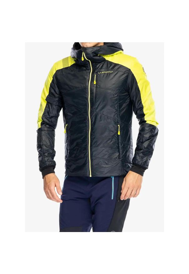 LA SPORTIVA - Kurtka ocieplana męska La Sportiva Alpine Guide Primaloft Hoody. Kolor: zielony. Materiał: puch. Technologia: Primaloft. Sport: turystyka piesza