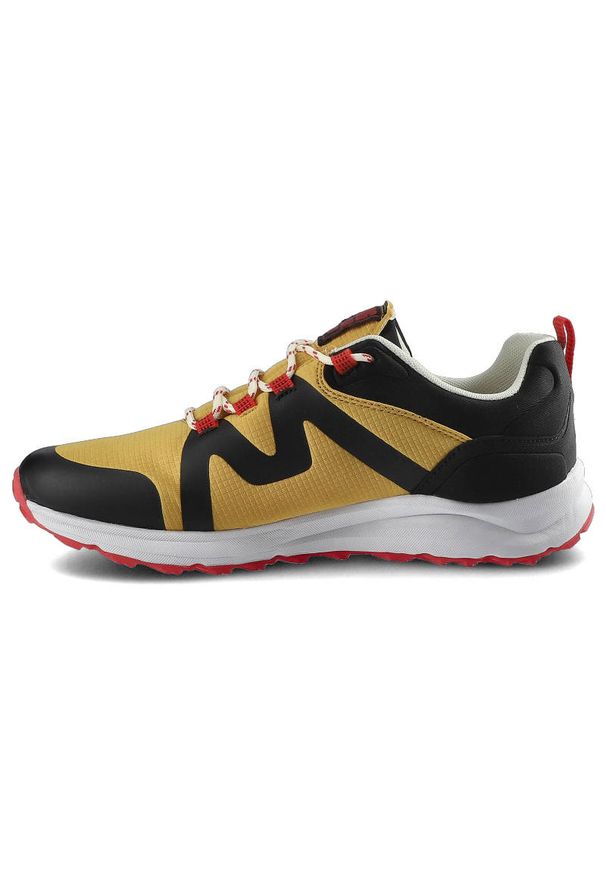 Big-Star - Musztardowe Sneakersy Big Star Męskie Modne Buty. Okazja: na co dzień. Kolor: żółty. Materiał: materiał, syntetyk, skóra. Szerokość cholewki: normalna