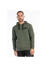 Bluza z kapturem o regularnym kroju Lonsdale Maywick. Typ kołnierza: kaptur. Kolor: czarny, zielony, wielokolorowy. Materiał: dresówka. Sport: fitness #1