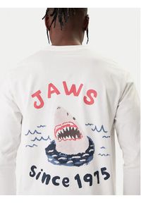 Jack & Jones Longsleeve Jaws 12286615 Biały Relaxed Fit. Kolor: biały. Materiał: bawełna. Długość rękawa: długi rękaw #5